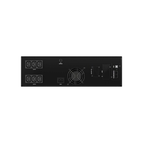 Линейно-интерактивный ИБП ДКС серии Info Rackmount Pro, 2000 ВА/1600 Вт,1/1, EPO, USB, RJ45, 6xIEC C13, Rack 3U, SNMP/AS400 slot, 3x9Aч