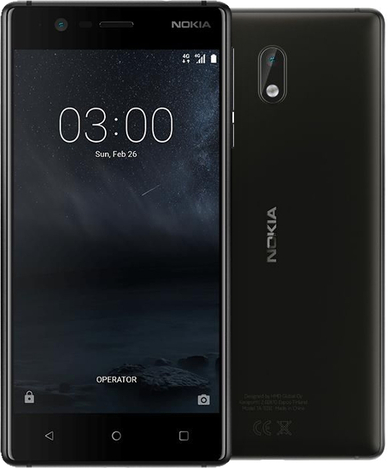 Смартфон Nokia 3 TA-1032 16 ГБ черный