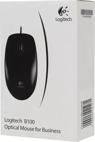 Мышь Logitech B100 910-003357, цвет черный