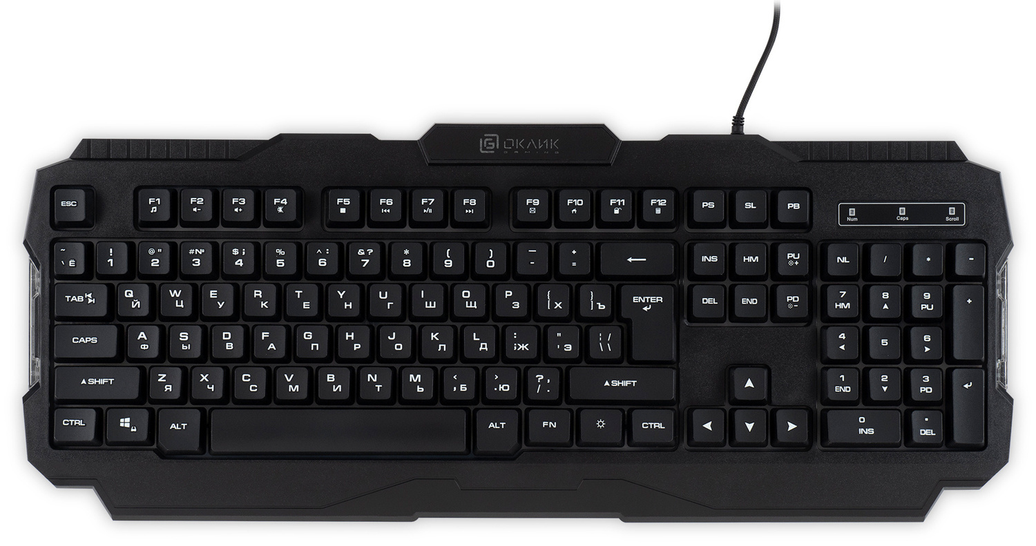 Клавиатура Oklick USB 757G HW2 1790295, цвет черный