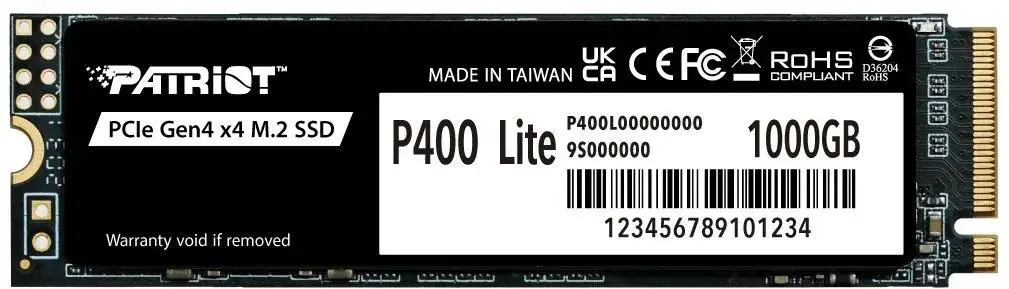 Внутренний твердотельный накопитель Patriot P400 Lite 1TB