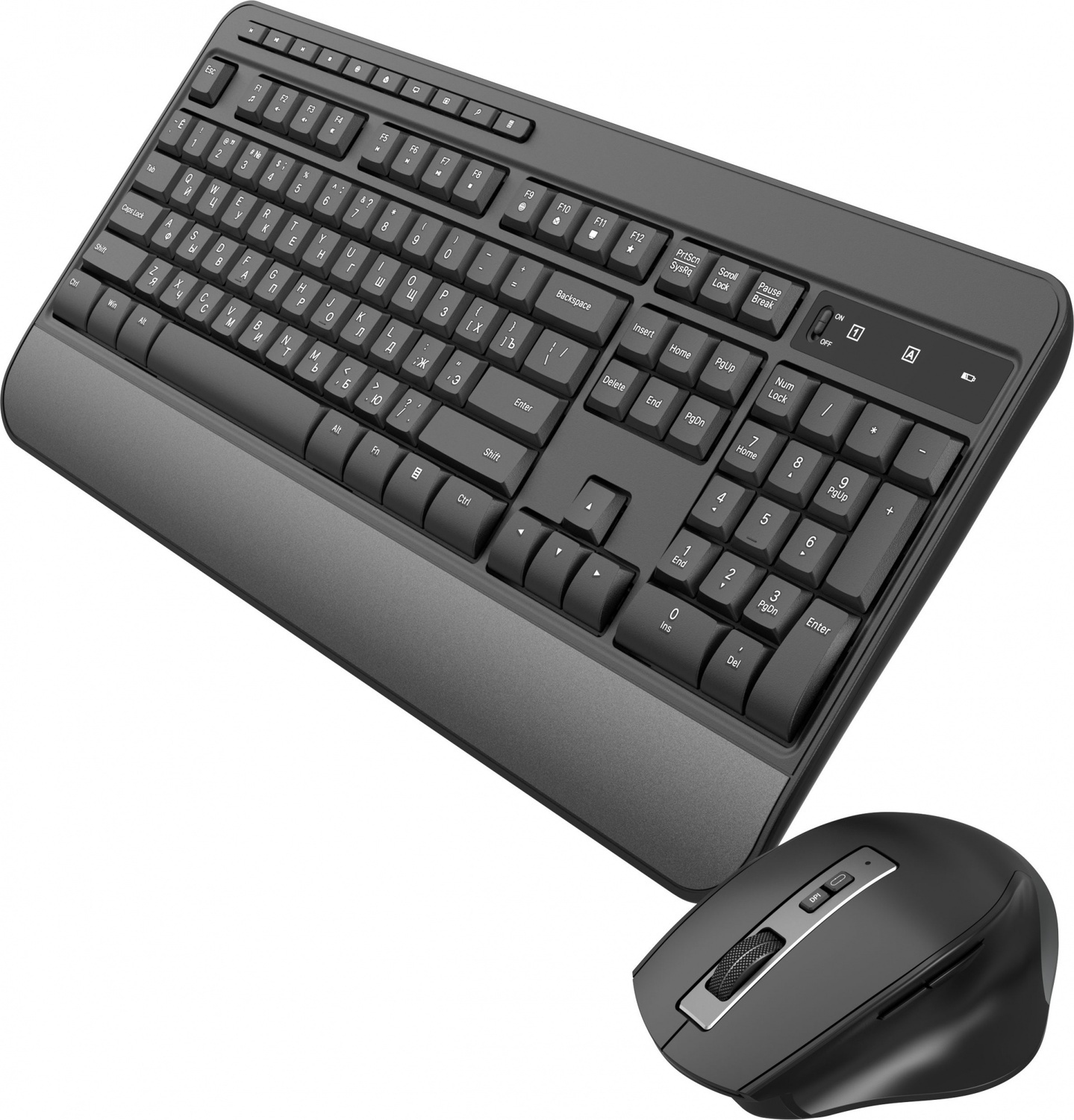 Клавиатура+мышь Oklick Комплект S290W 351701, цвет черный