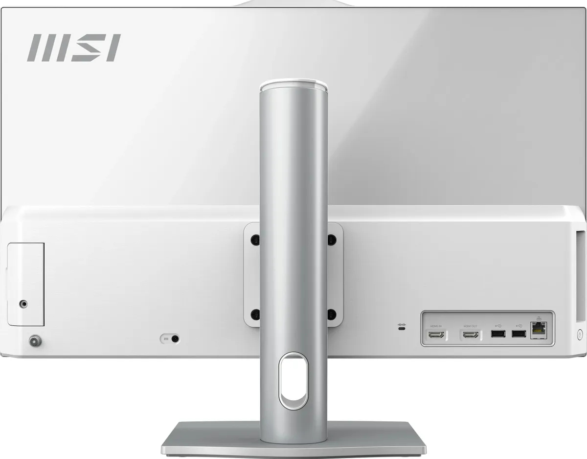 Моноблок MSI Modern AM242P 1M-1020XRU 23.8" Full HD Core 7 150U (1.8) 16Gb SSD512Gb Graphics без ОС GbitEth WiFi BT 120W клавиатура мышь Cam белый 1920x1080