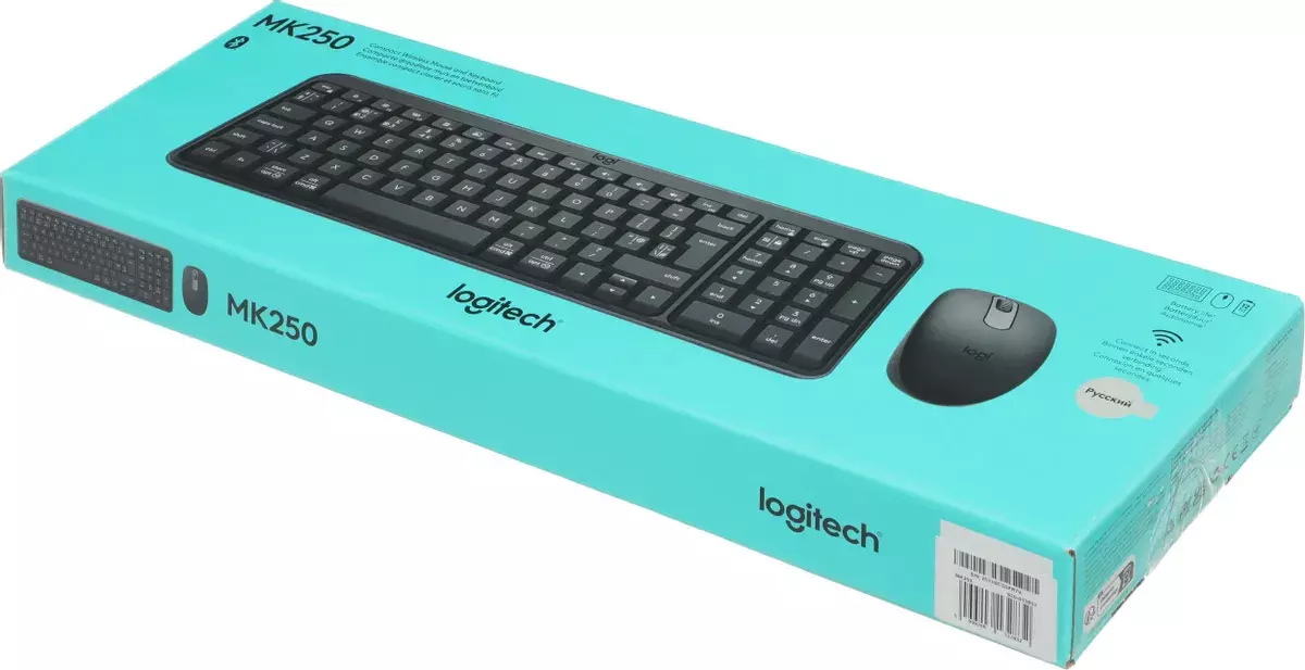 Клавиатура+мышь Logitech MK250 920-013853, цвет черный