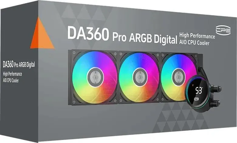 Кулер Процессорный PCCooler жидкостная система охлаждения DA360 Pro ARGB Digital