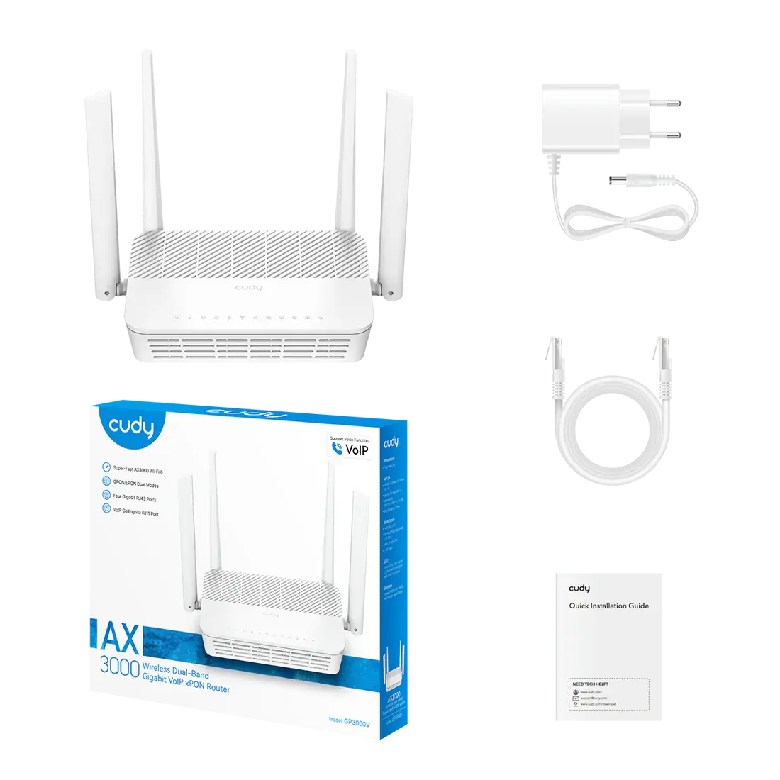 Wi-Fi роутер CUDY GP3000V