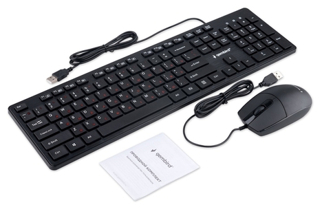 Клавиатура+мышь Gembird Комплект клавиатура и мышь KBS-9050, цвет черный