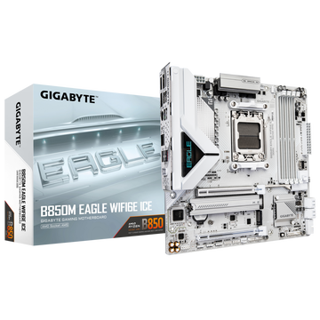 Материнская плата Gigabyte AM5 AMD B850 B850M EAGLE WIFI6E ICE