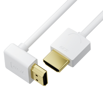 GCR Кабель SLIM 3.0m HDMI 2.0, М верхний угол / М, черный,  HDR 4:2:0, Ultra HD, 4K 60 fps 60Hz, 3D, AUDIO, 18.0 Гбит/с, GCR-55800