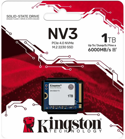 Внутренний твердотельный накопитель Kingston NV3 1TB