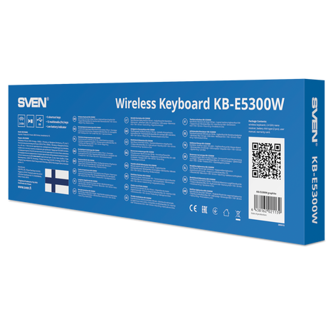 Клавиатура SVEN KB-E5300W SV-021139, цвет черный