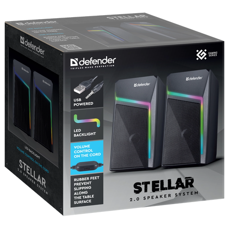Колонки Defender Stellar 65043 (черный)