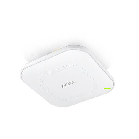 Точка доступа/ Zyxel NebulaFlex NWA50AX Hybrid Access Point, WiFi 6, 802.11a / b / g / n / ac / ax (2.4 and 5 GHz), MU-MIMO, 2x2 antennas, up to 575 + 1200 Mbps, 1xLAN GE, PoE , without support for Captive portal and WPA-Enterprise, protection against 4G / 5G, PSU included
