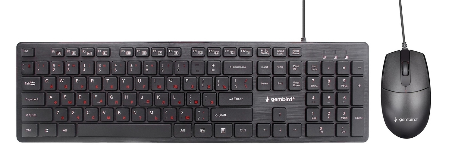 Клавиатура+мышь Gembird Комплект клавиатура и мышь KBS-9050, цвет черный