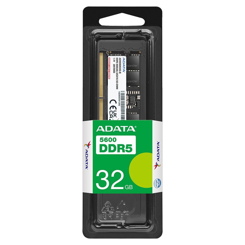 Оперативная память ADATA Laptop DDR5 5600МГц 32GB, AD5S560032G-S, RTL