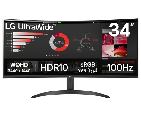 Монитор LG 34WR50QK-B 34.0-inch черный
