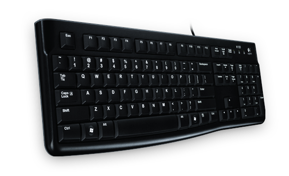 Клавиатура Logitech K120 920-002583, цвет черный  EN keyboard