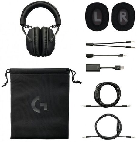 Гарнитура Logitech PRO X Gaming, цвет черный