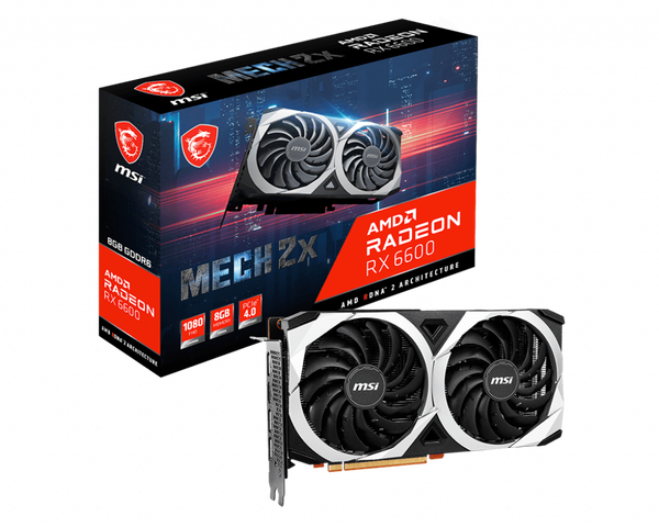 

Видеокарта MSI Radeon RX 6600 8 ΓБ Retail