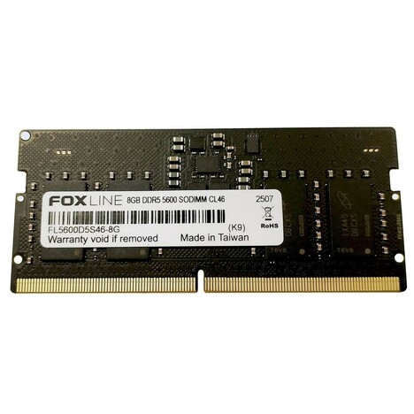 Оперативная память Foxline Laptop DDR5 5600МГц 8GB, FL5600D5S46-8G, RTL