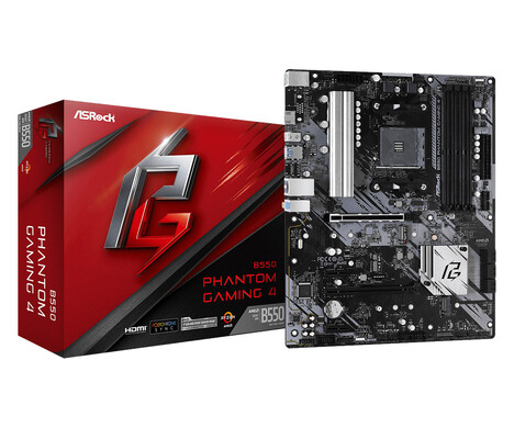 Материнская плата ASRock AM4 AMD B550 B550 PHANTOM GAMING 4