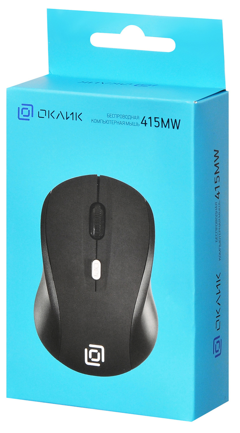 Мышь Oklick Мышь 415MW 351684, цвет черный