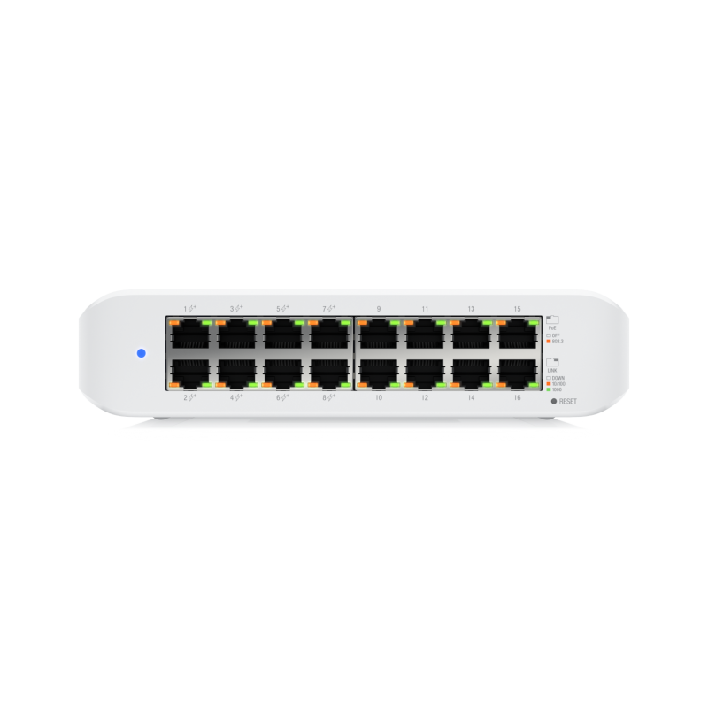 Коммутатор UBIQUITI USW-Lite-16-PoE