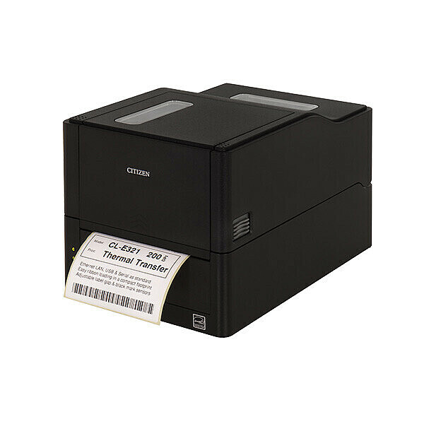 

Принтер этикеток Citizen TT CL-E321 Printer; BC Cutter, LAN, USB, Serial, Black, EN Plug