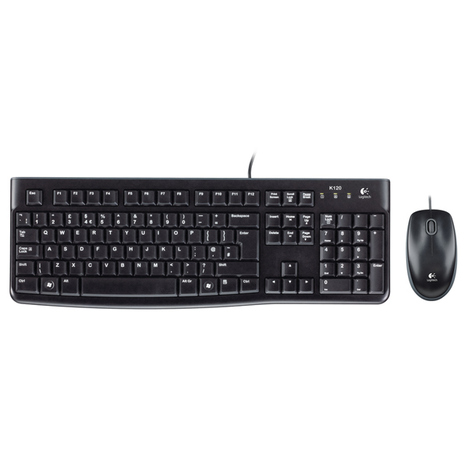 Клавиатура+мышь Logitech MK120 920-002561, цвет черный