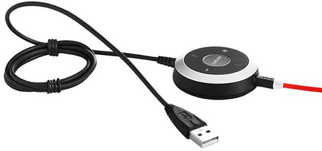 Гарнитура Jabra Evolve EVOLVE 40 Stereo, цвет красный/серый/черный