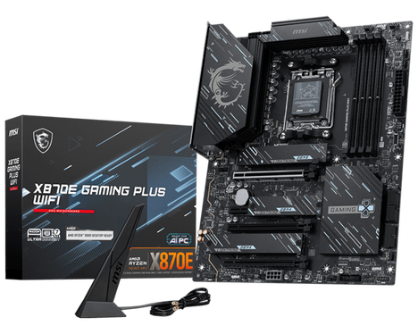 Материнская плата MSI X870E GAMING PLUS WIFI Socket AM5 AMD X870E ATX AC`97 8ch(7.1) 5Gigabit RAID+HDMI