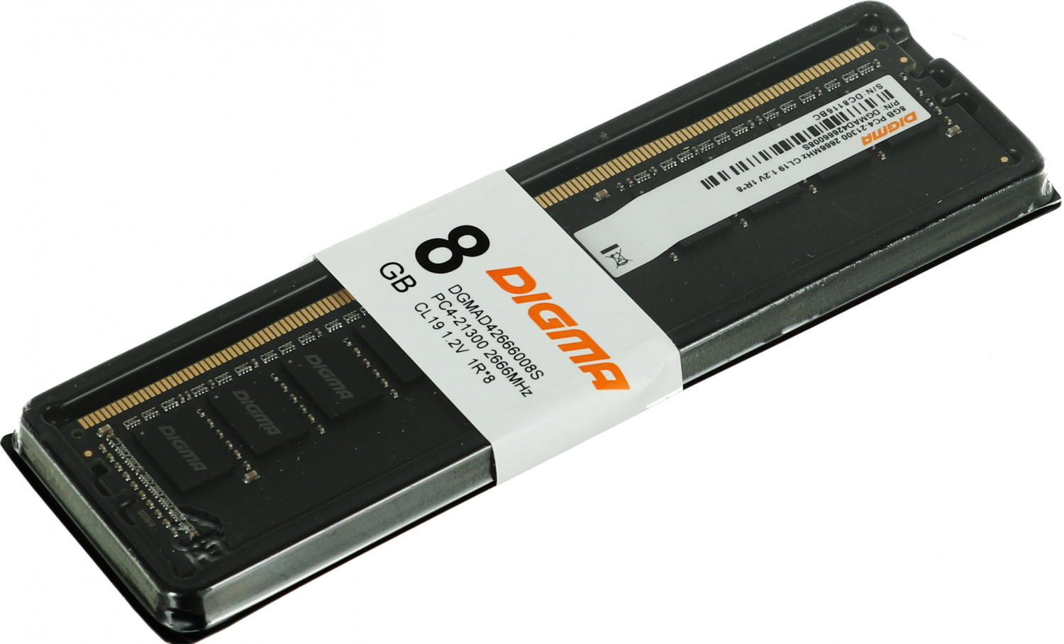 Оперативная память ADATA Desktop DDR4 2666МГц 8GB, DGMAD42666008S, RTL