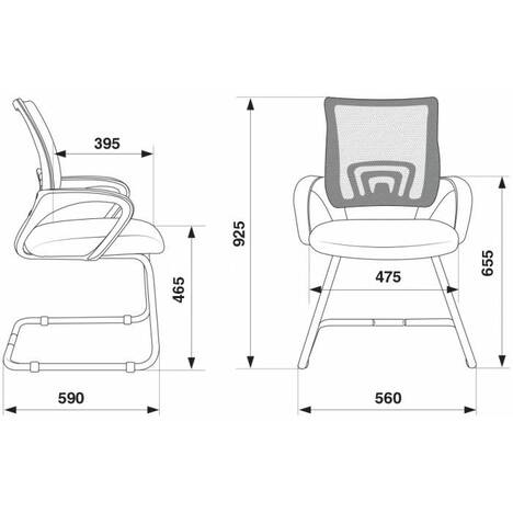 Кресло Бюрократ  CH-695N-AV