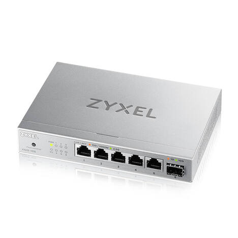 Коммутатор Zyxel XMG-105-ZZ0101F (L2) 5x2.5Гбит/с 1SFP+ неуправляемый