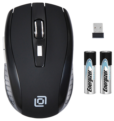 Мышь Oklick Мышь 455MW 945818, цвет черный