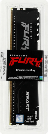 Оперативная память Kingston FURY Beast Black KF432C16BB1/16WP, RTL
