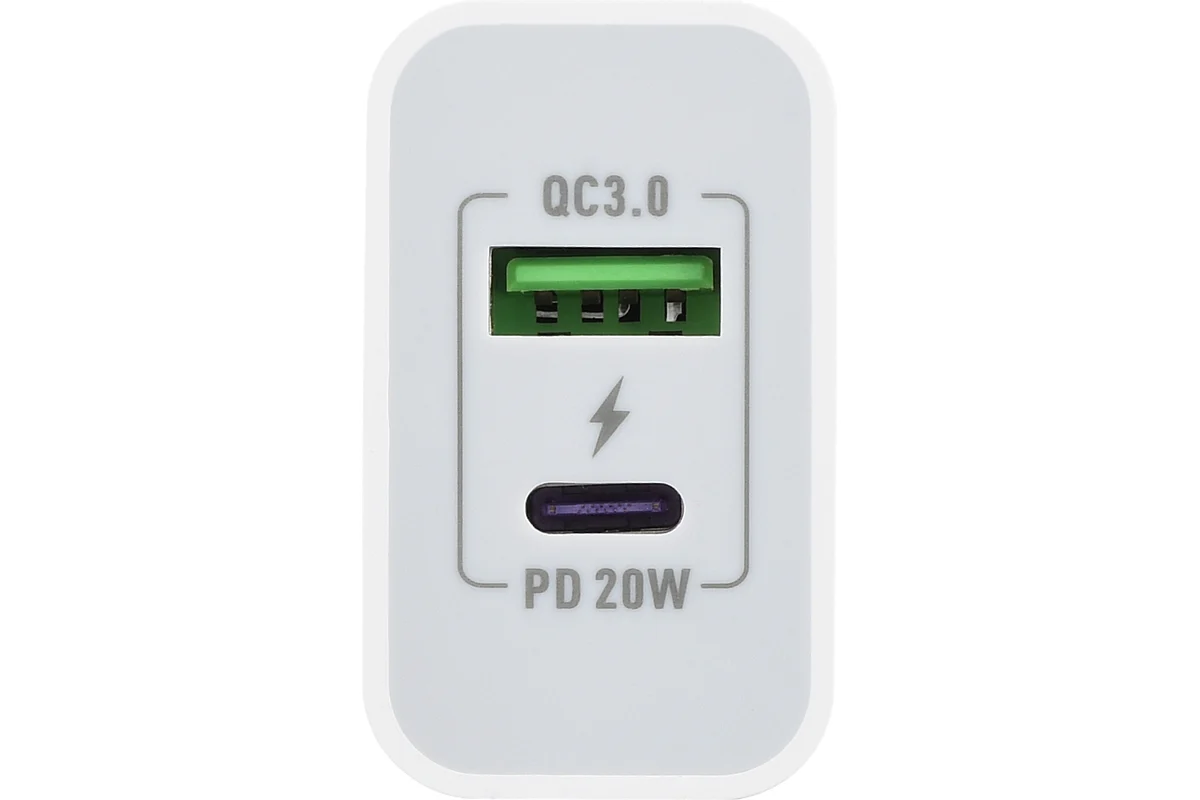 Зарядное устройство GoPower 1USB+1Type-C 20W QC3.0
