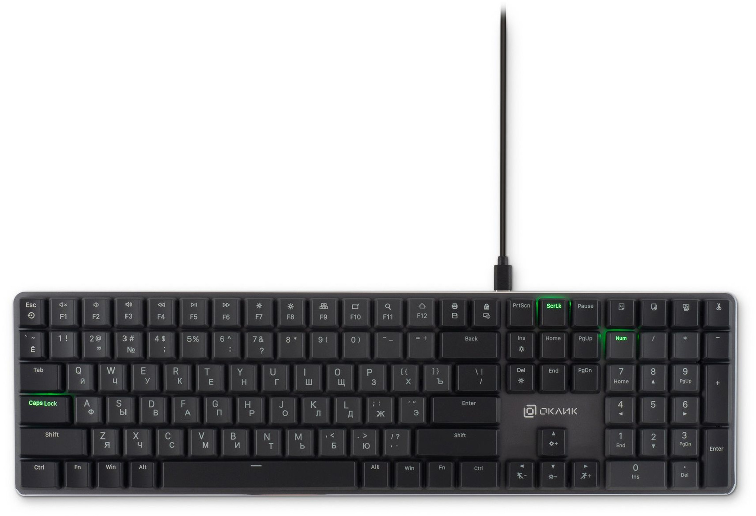 Клавиатура Oklick KeyBoard K953X 1901086, цвет черный