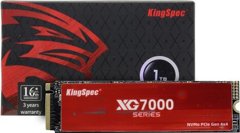 Внутренний твердотельный накопитель KINGSPEC PCI-E x4 1TB
