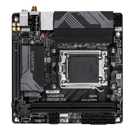 Материнская плата Gigabyte AM5 AMD B650 B650I AX