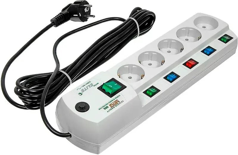 Сетевой фильтр Most Сетевой фильтр ERG 5м (5 розеток)