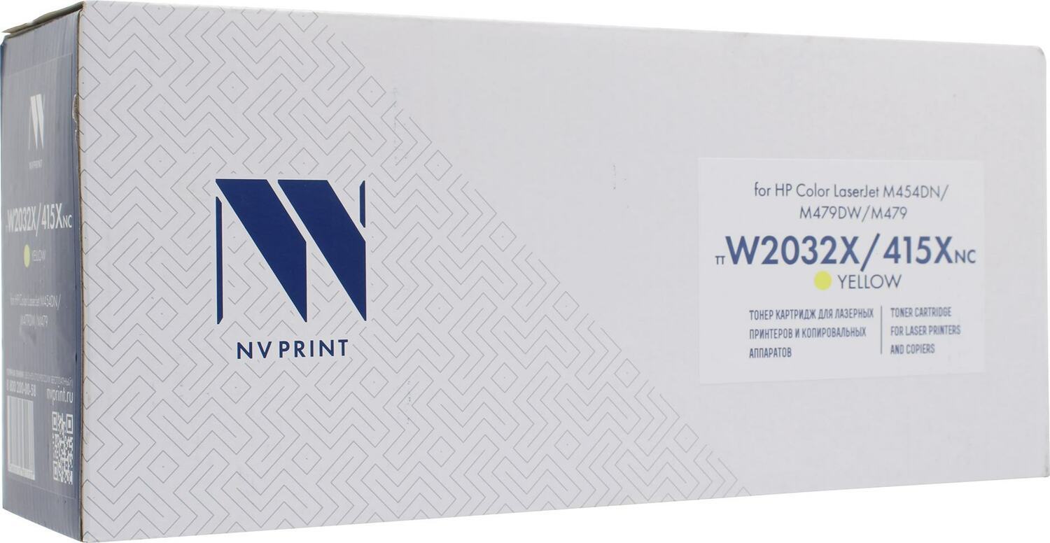 Тонер-картридж желтый NVPrint для HP, NV-W2032X-415X-Y