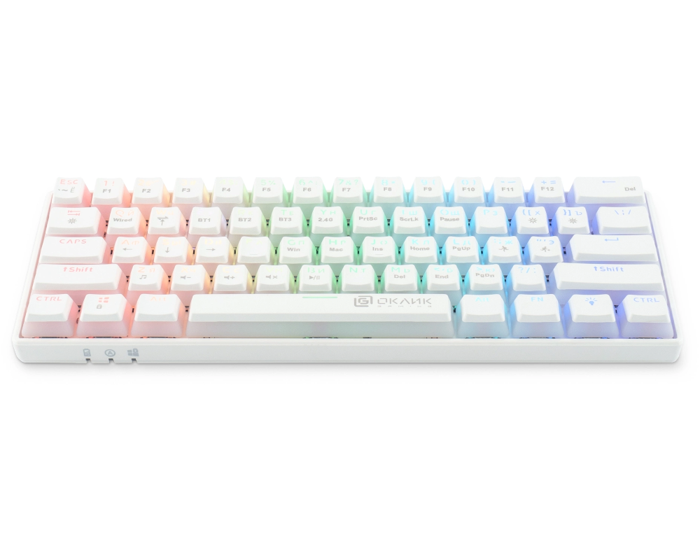 Клавиатура Oklick KeyBoard K763W 1920562, цвет белый