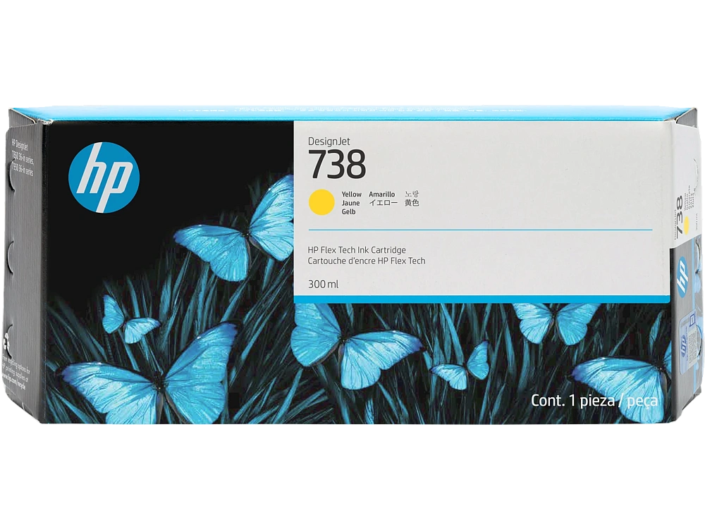 Картридж желтый HP Inc. 738 300-мл, 676M8A