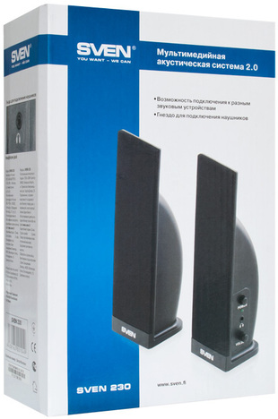 Колонки SVEN Stereo 230 (черный)
