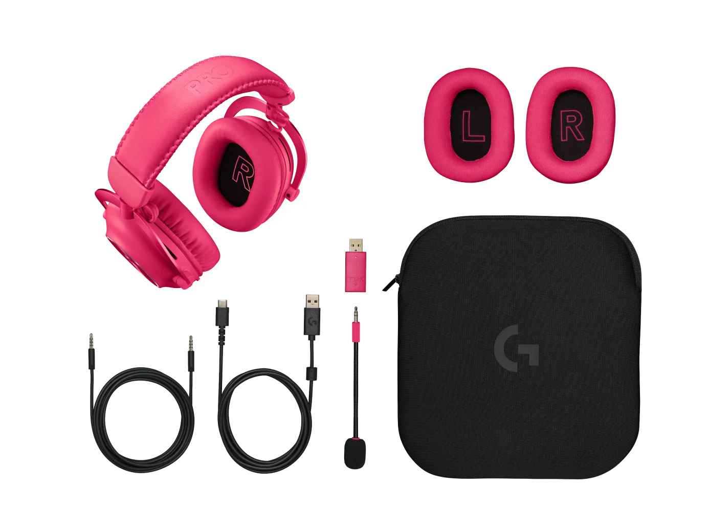 Bluetooth-гарнитура Logitech PRO X 2 LIGHTSPEED Wireless, цвет розовый