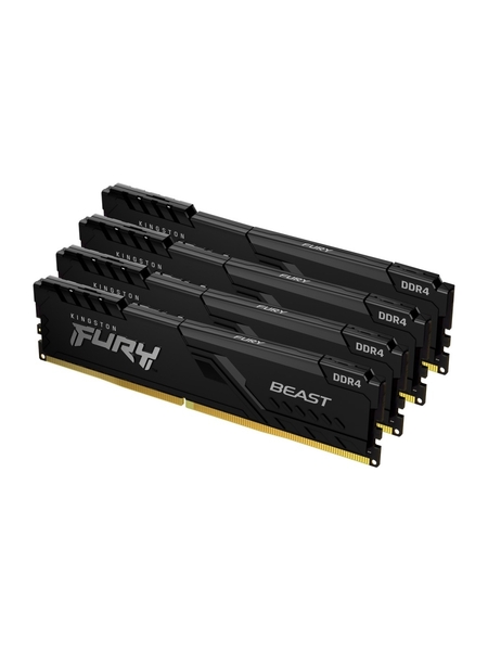 

Kingston 64GB 3000MHz DDR4 CL15 DIMM (Kit of 4) 1Gx8 FURY Beast Black