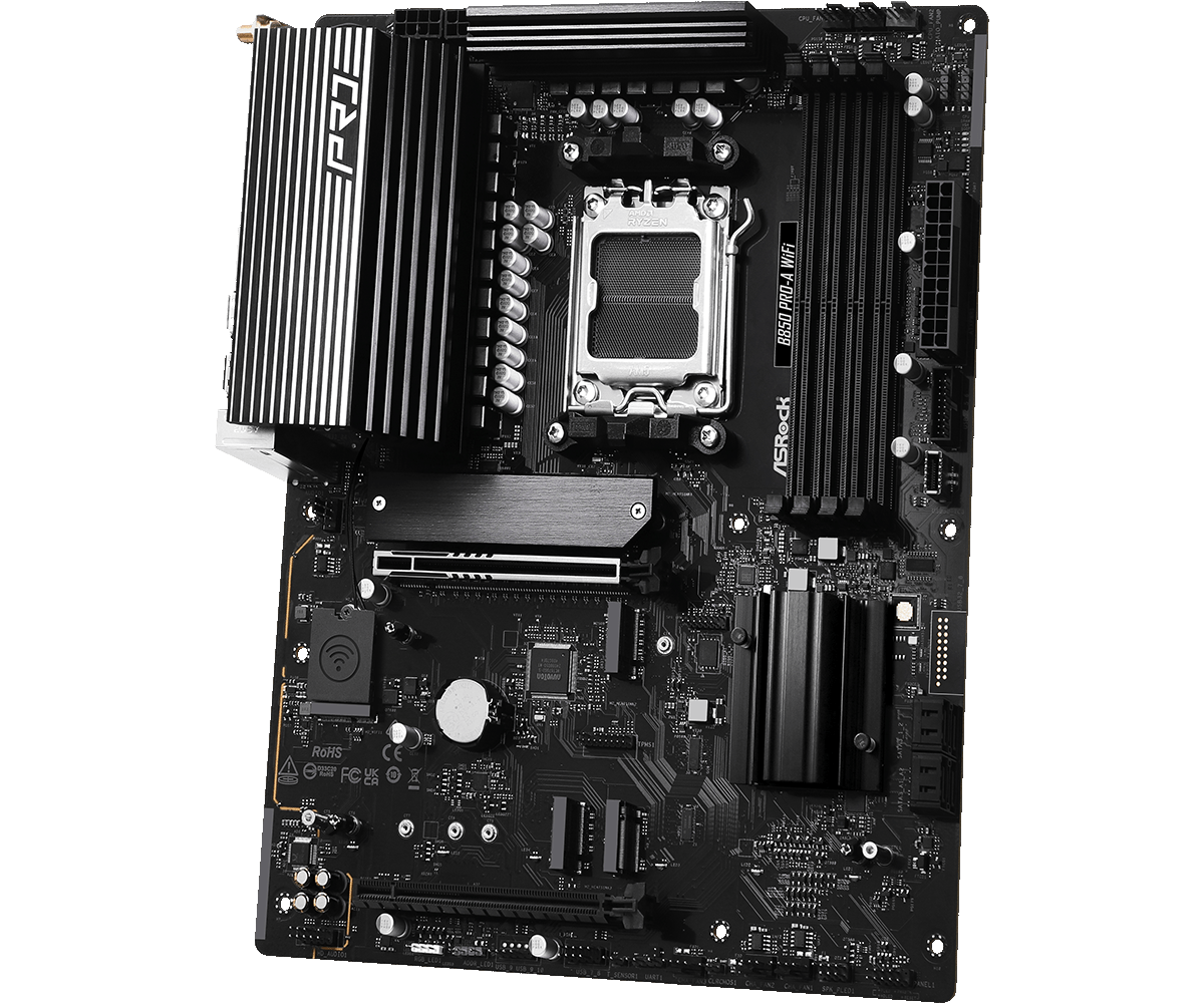Материнская плата ASRock AM5 AMD B850 B850 PRO-A WIFI