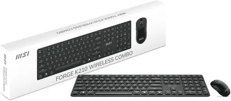 Клавиатура+мышь MSI FORGE K210 WIRELESS COMBO S11-43RU213-Y92, цвет черный