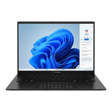 Ноутбук 14&quot; OLED WUXGA ASUS UM3406KA-QD212 black (Ryzen AI 5 340/16Gb/512Gb SSD/VGA int/noOS) (90NB14U1-M00CE0)